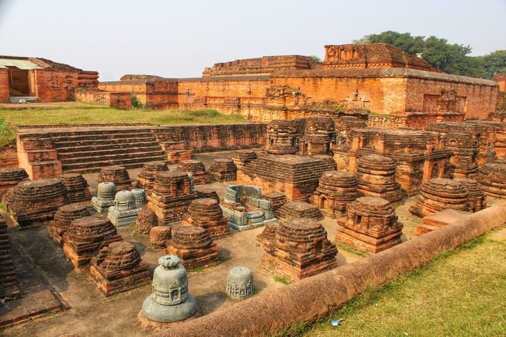 votive stupa remains, ancient nalanda university